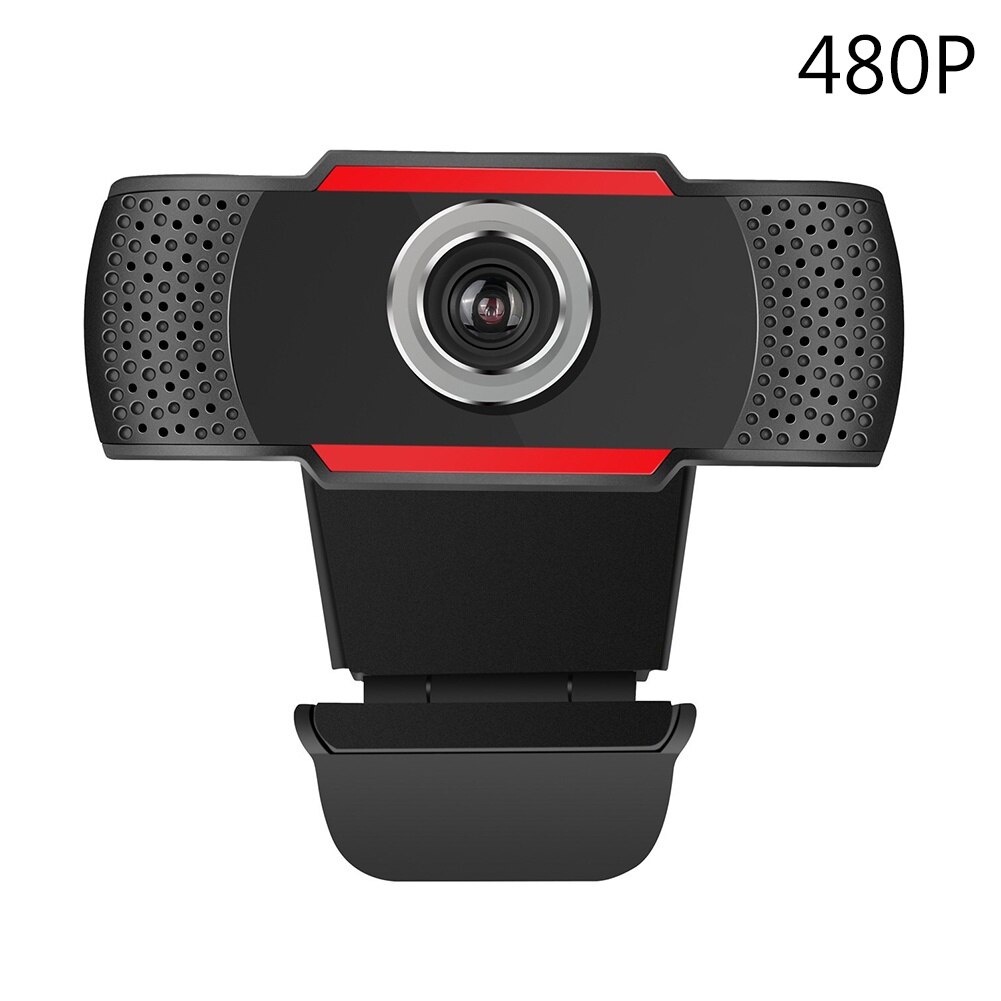 480/720/1080P USB 2.0 Webcam vidéo Web caméra avec Microphone pour Windows 2000/XP/7/8/10/Vista (32 bits) pour Android TV accessoire: 480P