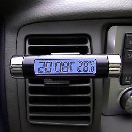 ! Digitale Thermometer Clip-on LCD Auto Automotive Digitale Klok Elektronische Backlight Display Thermometer Gereedschap