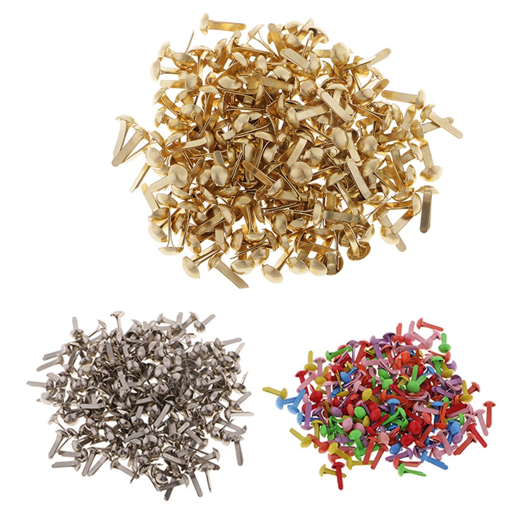 Mini sujetadores decorativos de Metal para niños, sujetadores de papel para hacer tarjetas, álbumes de recortes, 100mm, 4,5mm, 6mm, 5,5 Uds.