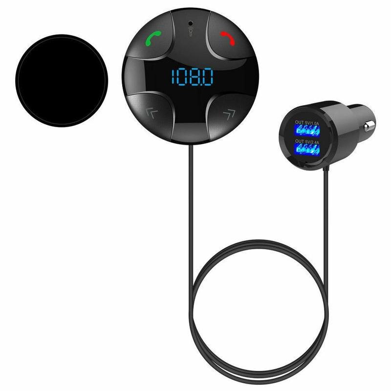 Car Kit Wireless Bluetooth FM Transmitter MP3 Player USB LCD Remote Handsfree Support U Disk TF Player