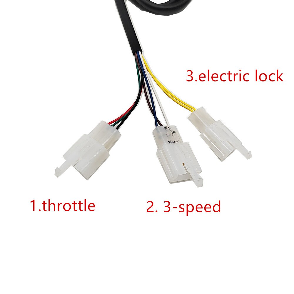 12-96V throttle with 3-speed line and forward reverse twist Throttle Grip for ebike/electric bike/tricycle