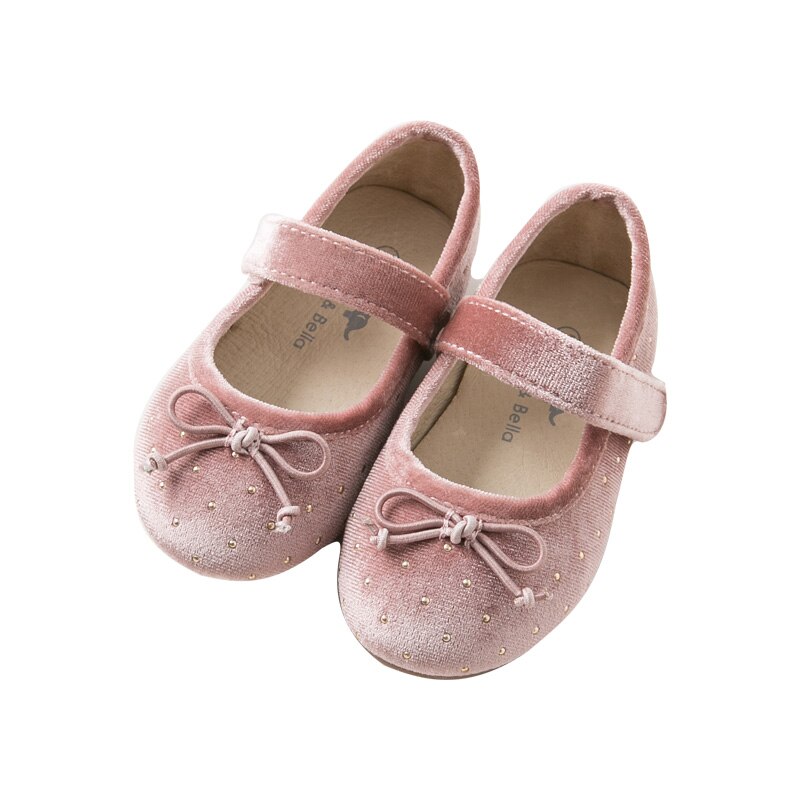 Db11606 dave bella forår efterår baby pige koreanske fløjl sko børn mærke sko: 28