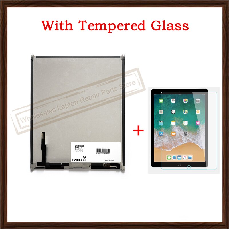 9,7 "para Ipad Air Ipad 5 5th A1822 A1823 Panel de pantalla LCD digitalizador reemplazo Año: With Tempered Glass