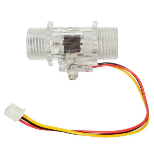 5 pcs Transparent Water Flow Sensor Flowmeter Hall Water control 1-30L/Min