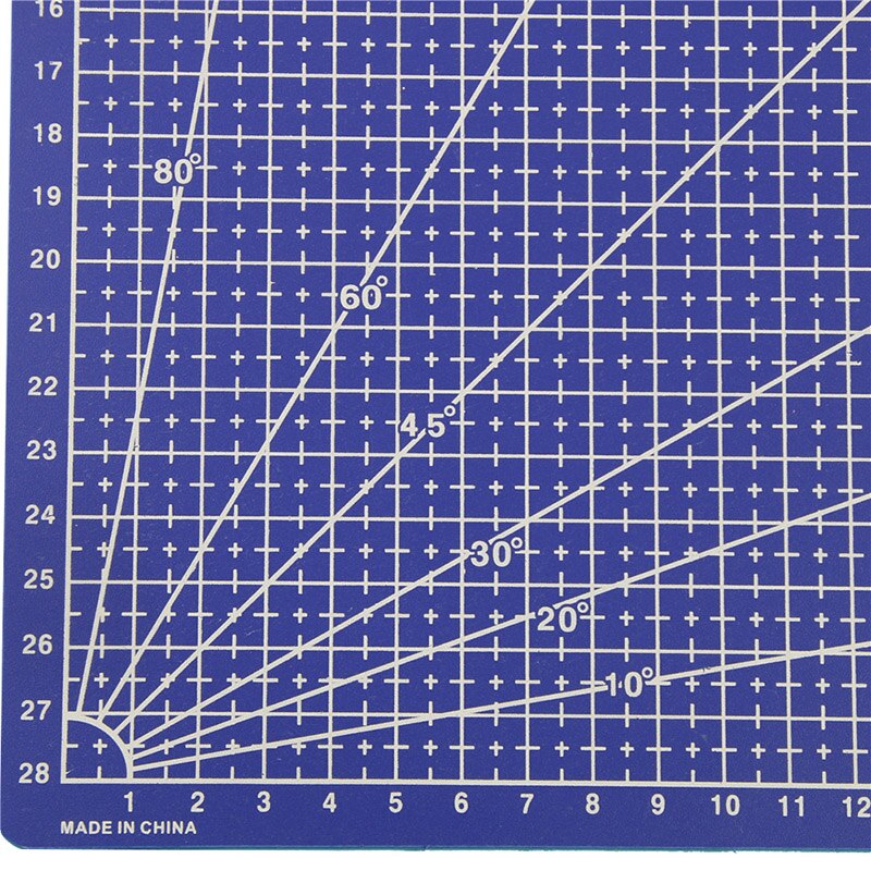 1Pcs A3 A4 Pvc Rechthoekige Snijden Mat Grid Line Tool Plastic 45Cm X 30Cm, 30Cm X 22Cm