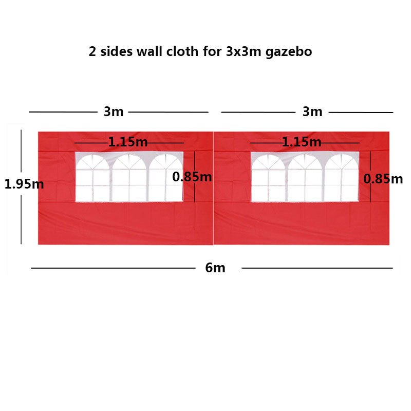 3X3M Waterdicht Tuinhuisje Doek Zonnescherm Zonnescherm Zeil Voor Outdoor Tuin Strand Camping Zonnescherm Tuin Party Camping tent Doek