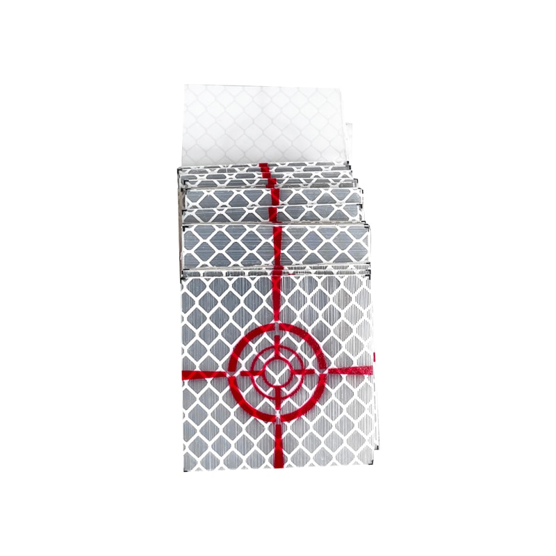 100pcs Reflector Sheet Red Circle Reflective Tape Target For Total Station 20/30/40/50/60mm Trimble Sokkia Surveying