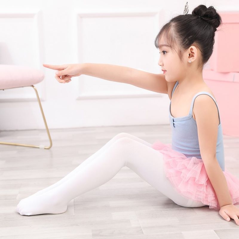 Børn baby piger strømpebukser børns hvide strømper pige søde fløjls hvide strømpebukser til ballet dans pige strømpebukser