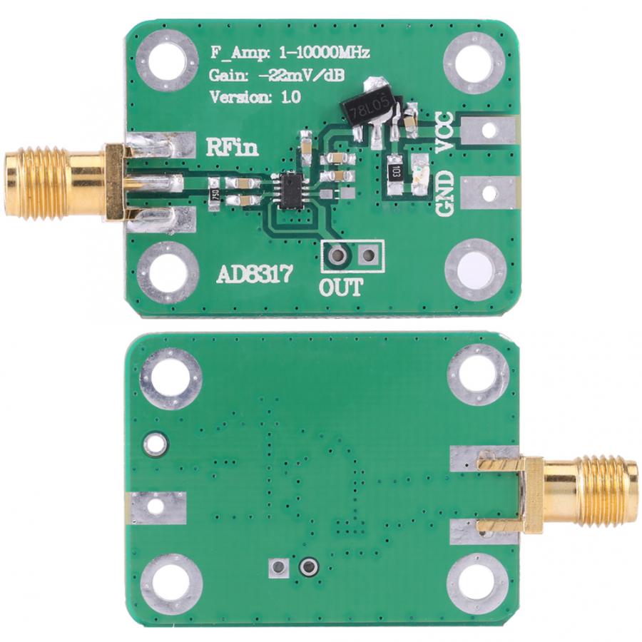 Logarithmic Detector Digital Frequency Meter 1M-10000MHz Radio Frequency Logarithmic Detector Power Meter Measuring Tool