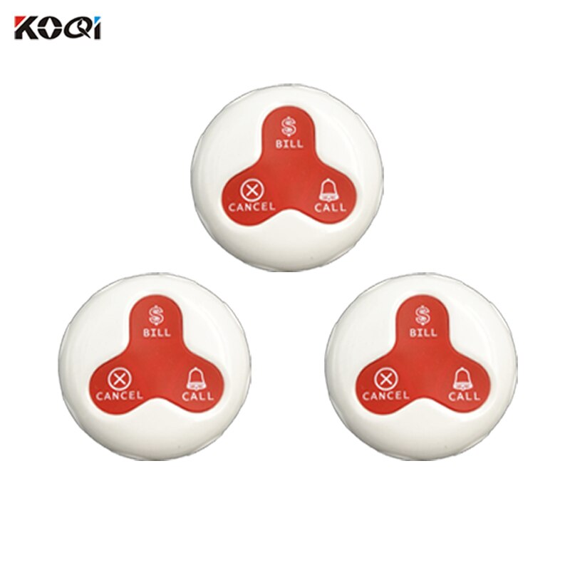 Ycall 433.92MHz Call Button Tabel Buzzer Calling Bell Service Beeper: 3 call button