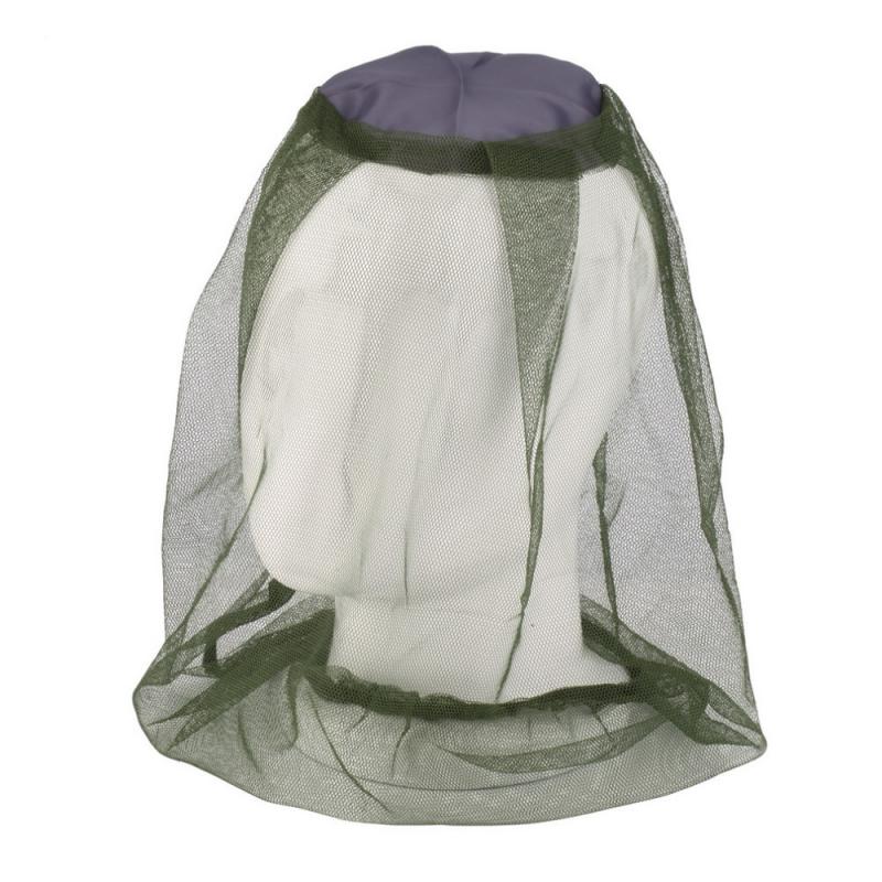 Berretti da pesca zanzara insetto insetto maglia testa rete protezione viso viaggi campeggio all'aperto cappuccio maschera parasole traspirante