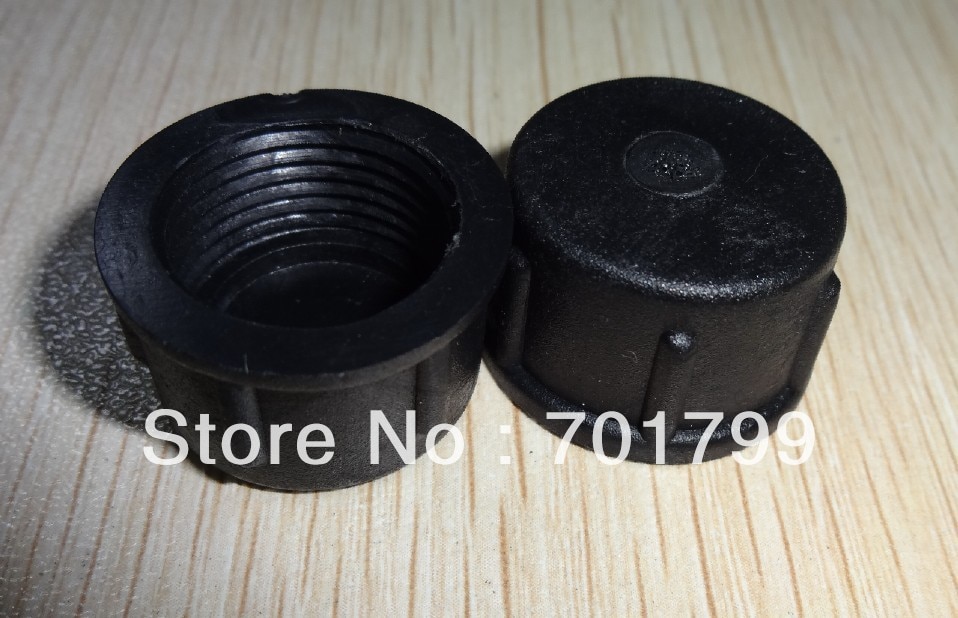 Plastic eindkap voor de 13.5mm ZWART waterdichte pigtail