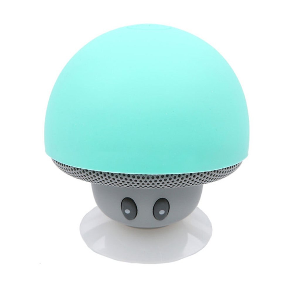 Mini Wireless Speaker Mushroom Portable Waterproof Shower Stereo Subwoofer Music Player For IPhone Android: Beige