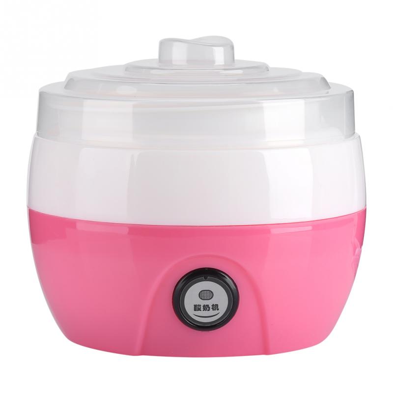 Yaourtière automatique, 1l, 220V, rose, réservoir en plastique, appareil de cuisine, bricolage, outils ménagers: Rose