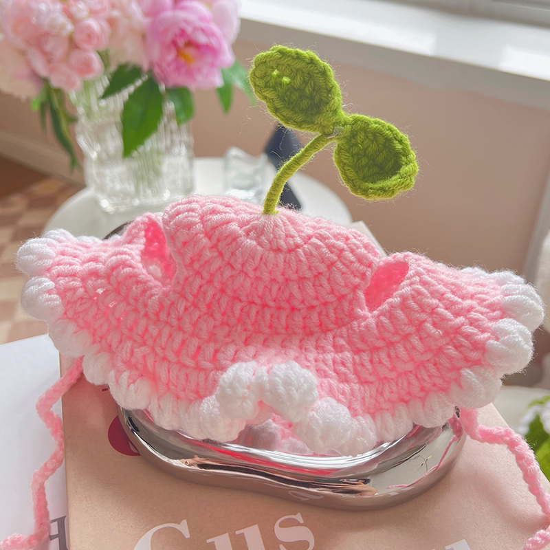 Chapeau de chat élastique mignon tricoté, couvre-tête et amusant, accessoires de séance Photo de fête, Costume de Cosplay pour chaton, accessoires pour chat: Bleu