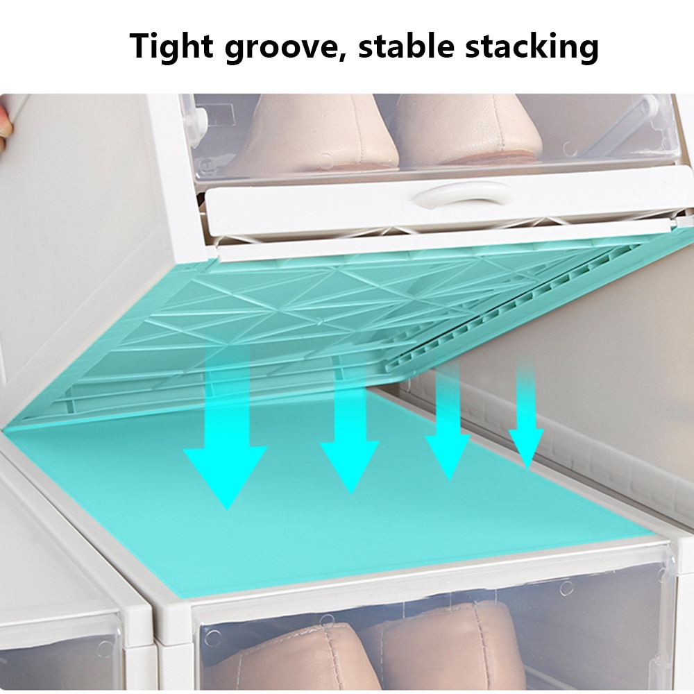 3 stuks ladekast schoenendoos slaapkamerafwerking plastic schoenendozen gemonteerd stofdicht transparante schoenenkasten