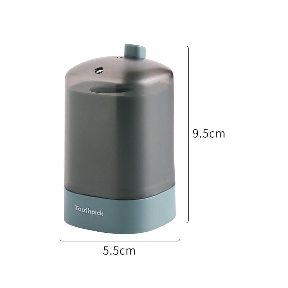 1pc Automatic Pop-Up Toothpick Box Holder Container Portable Toothpick Dispenser Storage Box Swab Organizer Table Decoration