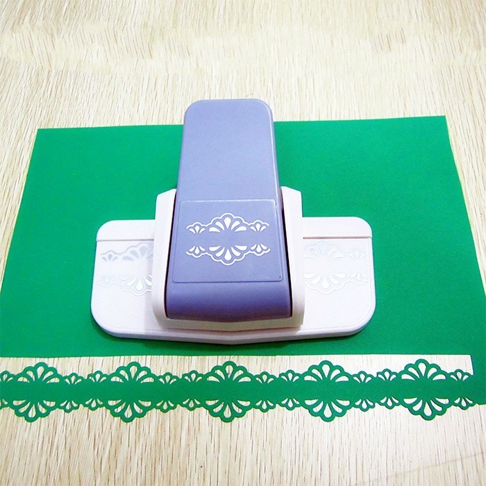 Store 3d fancy kant prægning hul stansekort til scrapbooking stans håndlavet kant enhed diy papir cutter skole værktøj: Krysantemum bælte 7