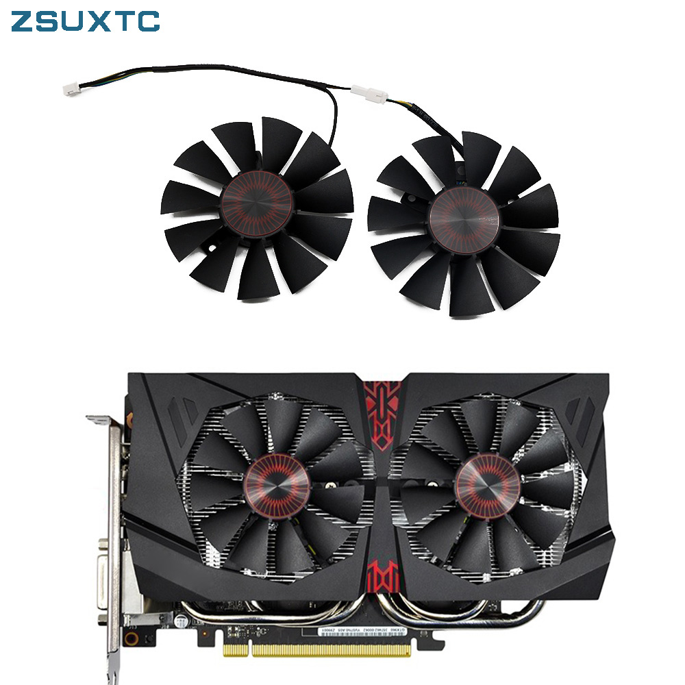 T128010BH 75mm DC 12V 0.25A Cooler fan For ASUS STRIX GTX1060 GTX960 GTX950 GTX 950 960 1060 Graphic Card with Fan