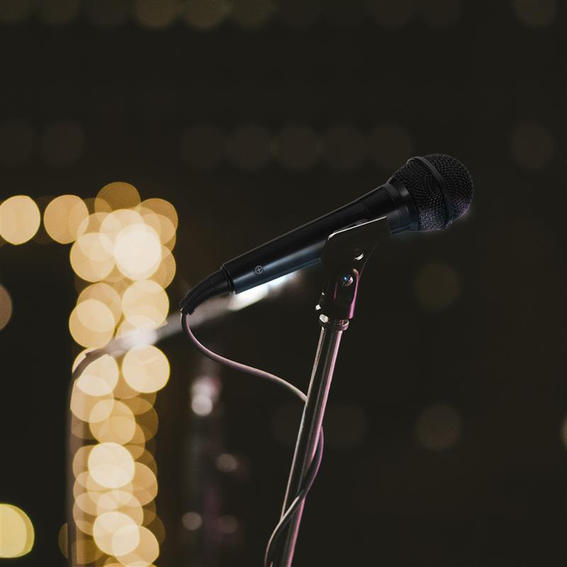 1PC Microphone Cardioid Durable Portable Wired Recording Mic Condenser Mic Vocal Microphone for Speaker Sound Card