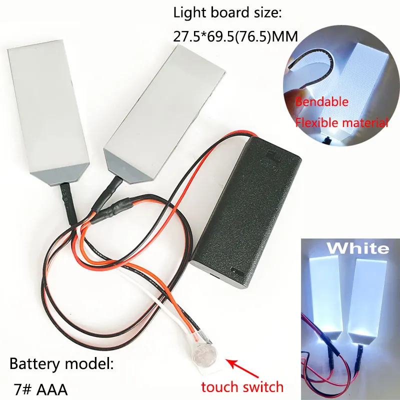 Red Flexible DIY Led Light Eyes Touch Control Kits... – Grandado
