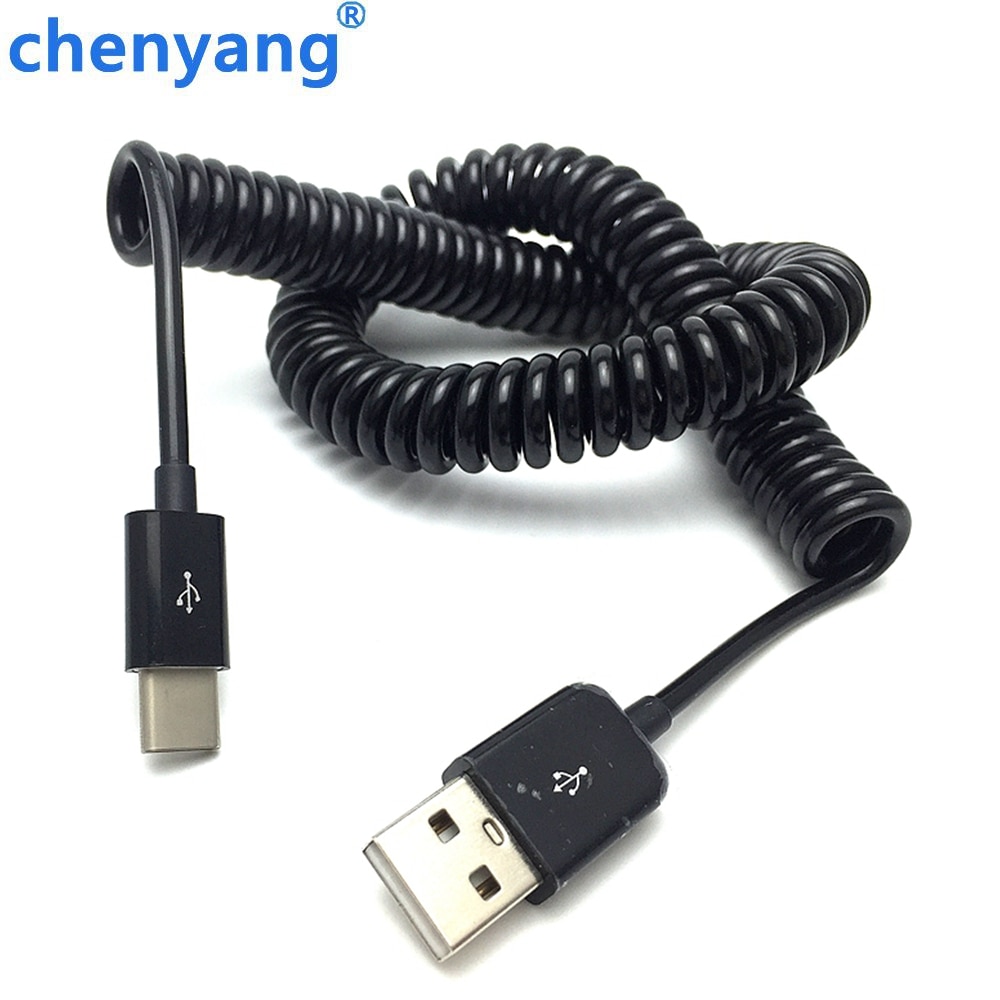 Frühling dehnen USB-C 3,1 Typ C Stecker auf USB 2.0 Einem Männlichen Daten kabel für HUAWEI P9 10 Onepuls 2 3 Nexus 6 P 5X S8 + 100 cm/300 cm