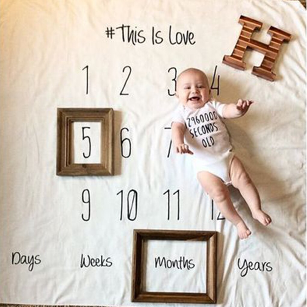 Cijfers Letters Baby Deken Baby Inbakeren Wrap Photo Prop Swaddler Kids Infant Inbakeren Sack Bag