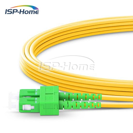 10m SC/APC-FC/APC Duplex 2.0mm Single Mode Fiber Optic Patch Cord, SC-FC Fiber Patch Cord
