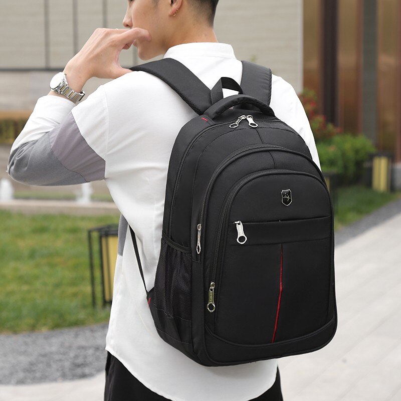 Oxford stoffen waterdichte rugzak herenrugzak effen kleur casual schooltas grote capaciteit sac a dos homme