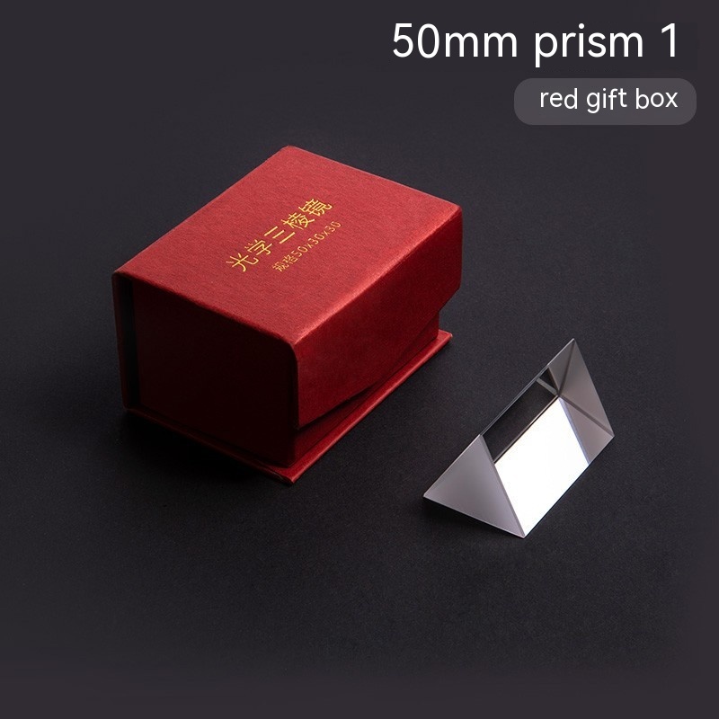 Prisma Triangular de 50/80/100/150mm, Prisma de arcoíris, cristal, herramienta de enseñanza fotográfica de física para niños, suministros para estudiantes