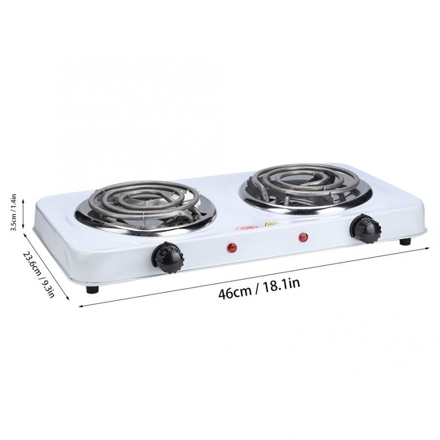 Electric Stove Electric Double Burners Plate Countertop Buffet Stove Heating Plate Outdoor Stove 220V EU