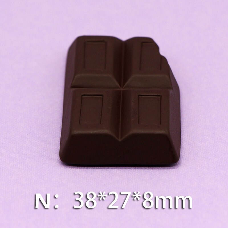 Simulation food fridge magnets chocolate candy refrigerator paste magnetic 3d paste home decoration candy model props simulation: N