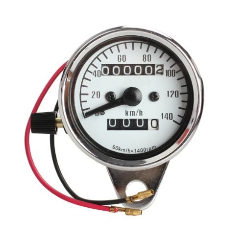 Motorcycle Mini Electronic Speedometer with Odometer Night Light: Default Title