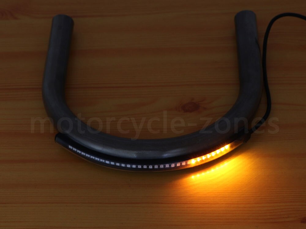 230MM Cafe Racer Universal Seat Frame Hoop Brat Loop with LED Brake Turn Singal Light For Honda CB 500 CB 550 CB 650 CB 750