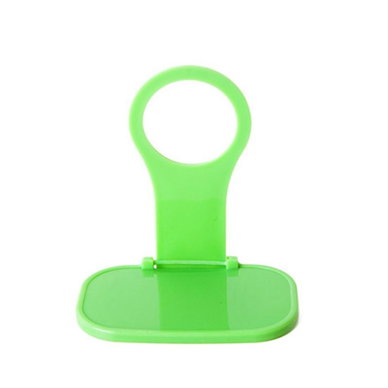Opvouwbare mobiele telefoon muurlader adapter oplaadhouder hangende standaard beugel ondersteuning oplaadhanger rek plank mobiele telefoon haak: 1pc willekeurige kleur