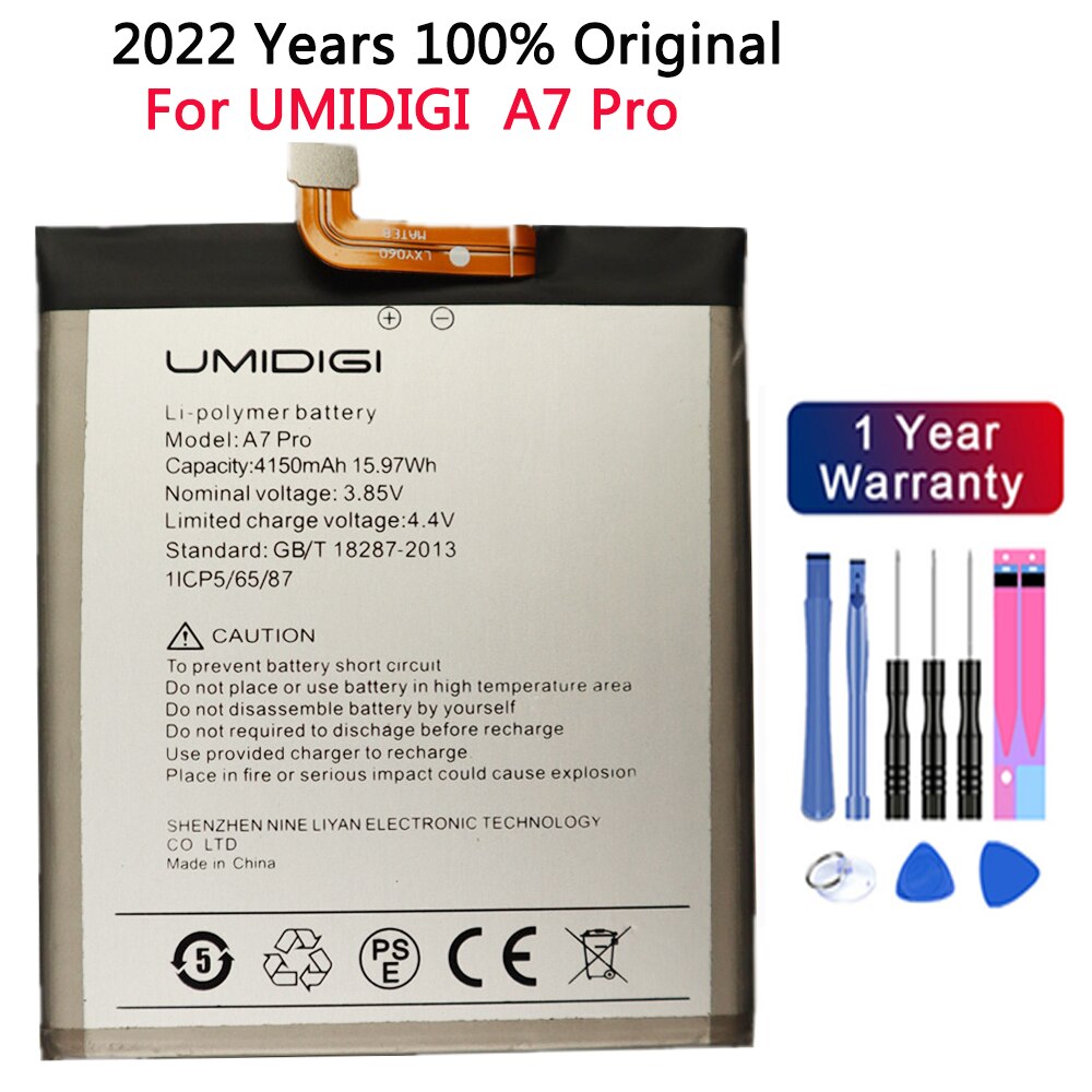 Original Battery For UMI Umidigi A1 PRO A3 S3 Pro Touch Power/Power 3 One max One Pro A5 pro A7 pro A9 Pro F2 Z/Z Pro Z2 Pro S2: A7 pro