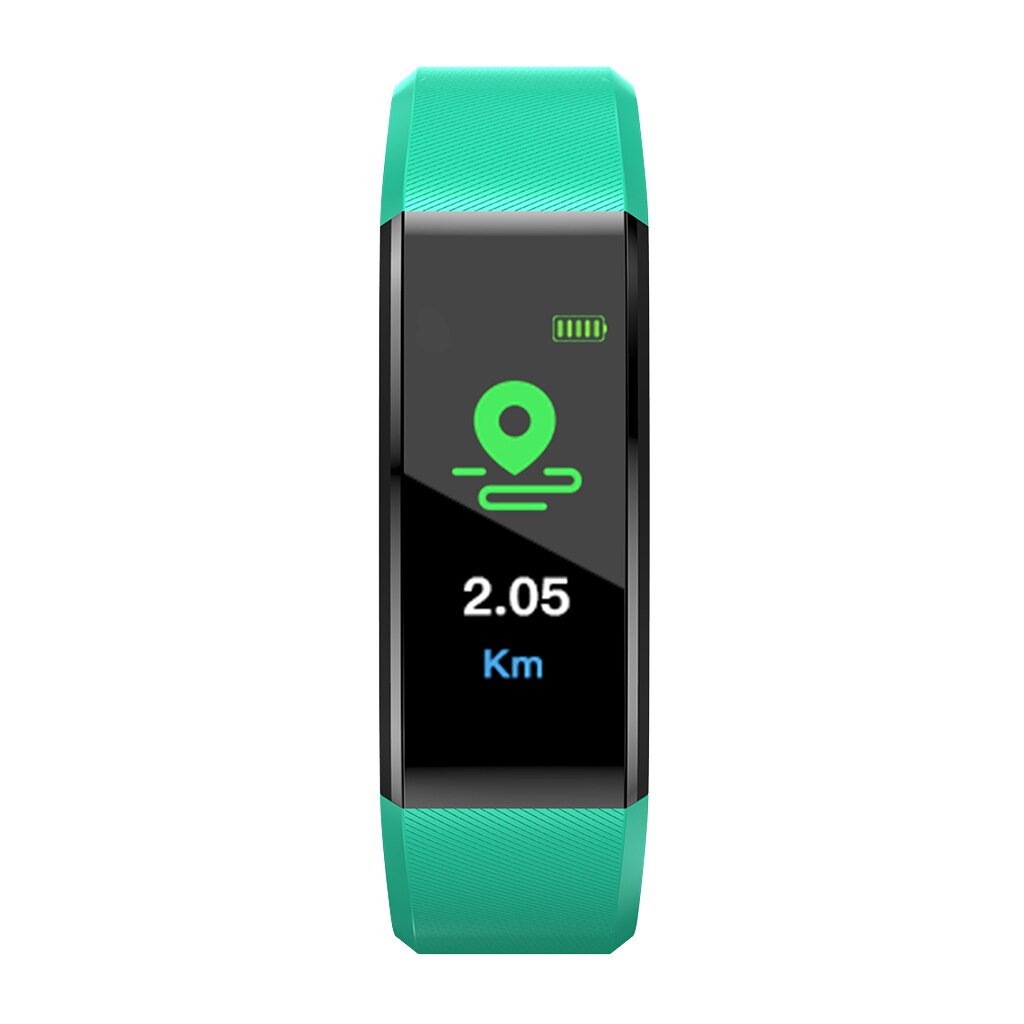 Fitness ur bånd smart blodtryk armbånd tracker hjertefrekvens: Grøn