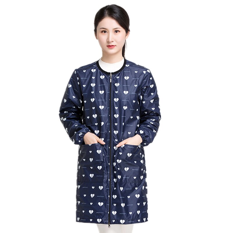 Salon Smock Hairdresser Long Sleeve Work Clothes Pet Grooming Haircut Waterproof Uniform Barber Assistant Apron