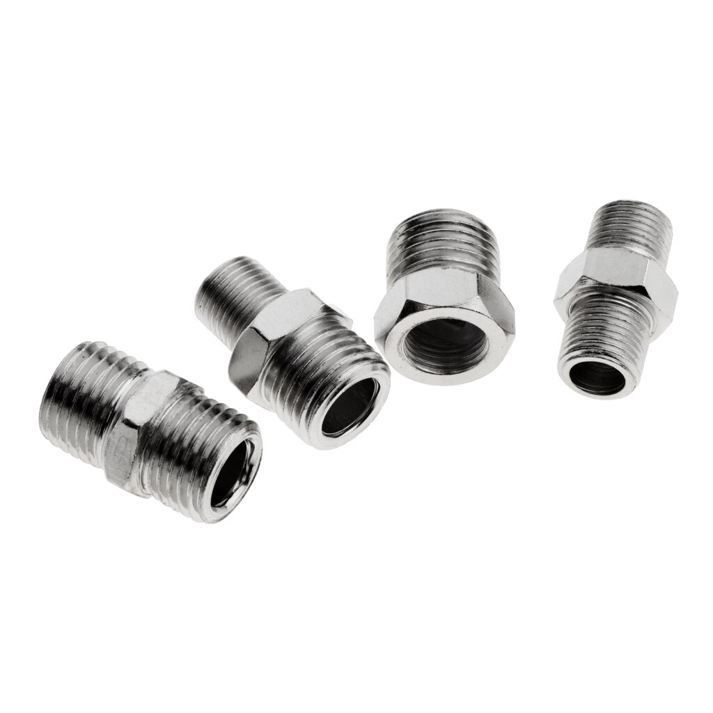 Lots 7Pcs Pro Airbrush Hose Adapter Fittings Connector 1/8inch BSP To 1/4inch BSP