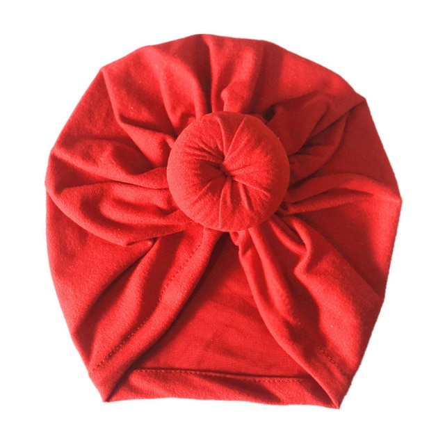 Leuke Baby Tulband Hoed Peuter Kinderen Zachte Katoenen Tulband Mutsen Hoed Jongen Meisje Bloemen Strik Hoofd Wraps Voor 0-3 Jaar Kinderen: G