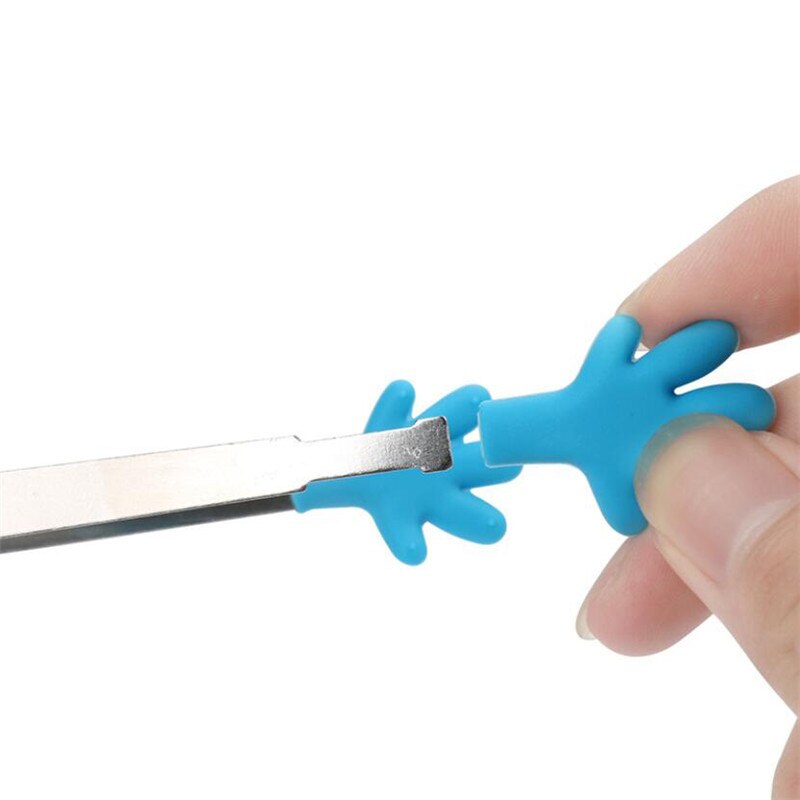 4 Colors Palm Salad Serving BBQ Tongs Stainless Steel Handle Utensil Hand Shape Kitchen Cooking Tools Mini Silicone Food Clip