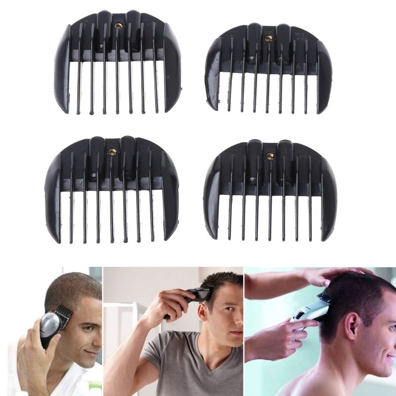Kemei 1 set(4pcs) Limit Comb Hair Clipper Guide Guard Attachment 4 Sizes Haircutting Replacement