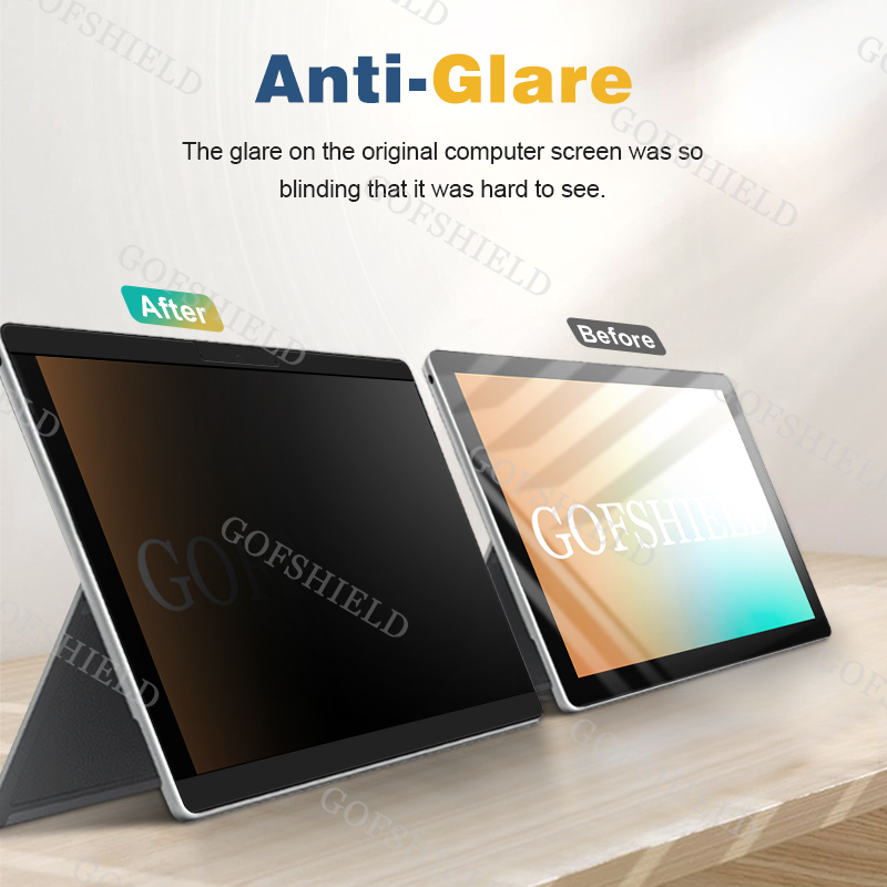 Magnetic Adsoption Privacy Filter Tablets Anti SPY Screen Protector Film For Surface Pro 4 5 6 7 8 9 X Laptop 13.5 inch Washabel