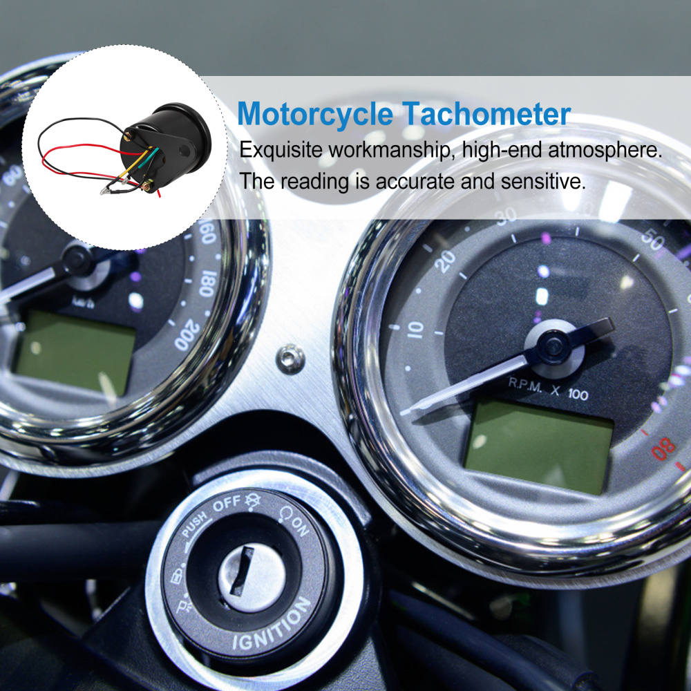 Motorfiets Toerenteller Led Digitale Toerenteller Backlit Motorfiets Gemodificeerde Gauge Motorfiets Toerenteller Gemodificeerde Toerenteller