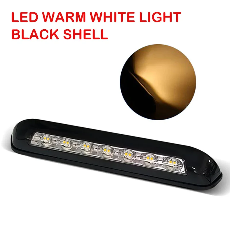 12v 8w 10 led husvagn led markis veranda ljus vattentät husvagn innervägglampor ljusramp skåpbil husbil släpvagn utvändig lampa: Röd