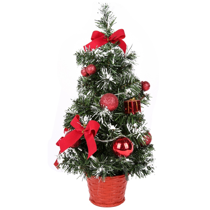 40CM Table LED Christmas Tree Nightlight Decoration Light Tree Tree Christmas Decoration Year: Red