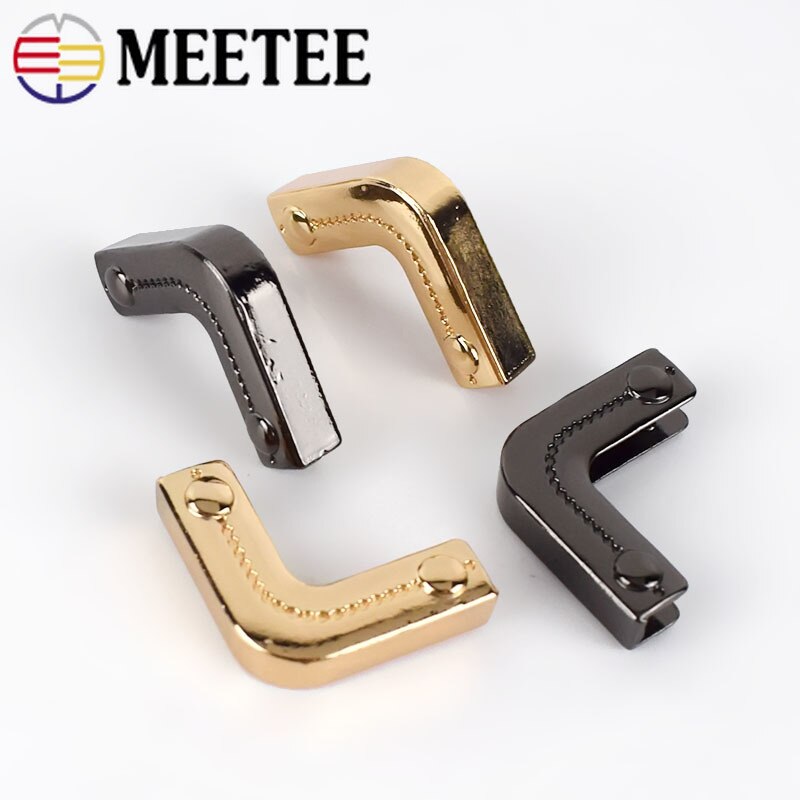 10/20 stücke Metall Tasche Ecke Handtaschen Gurt Abdeckung Verschluss Schutz Ecken Dekor Ende Clips DIY Rand Streifenbildung Hardware- Zubehör