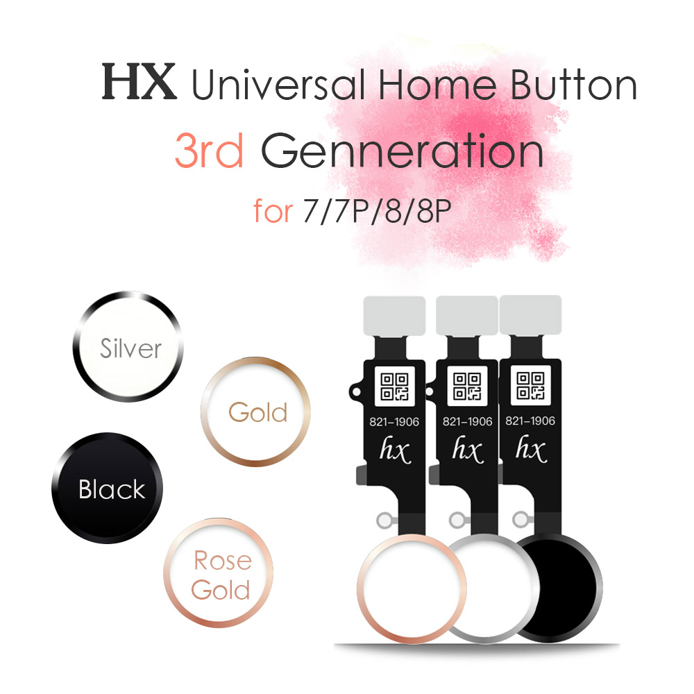 JC/Meibi 5th YF HX 3rd Gen Universele home knop Voor iPhone 7 7G 8 8G Plus menu Toetsenbord Terugkeer Op Off Functie geen touch ID