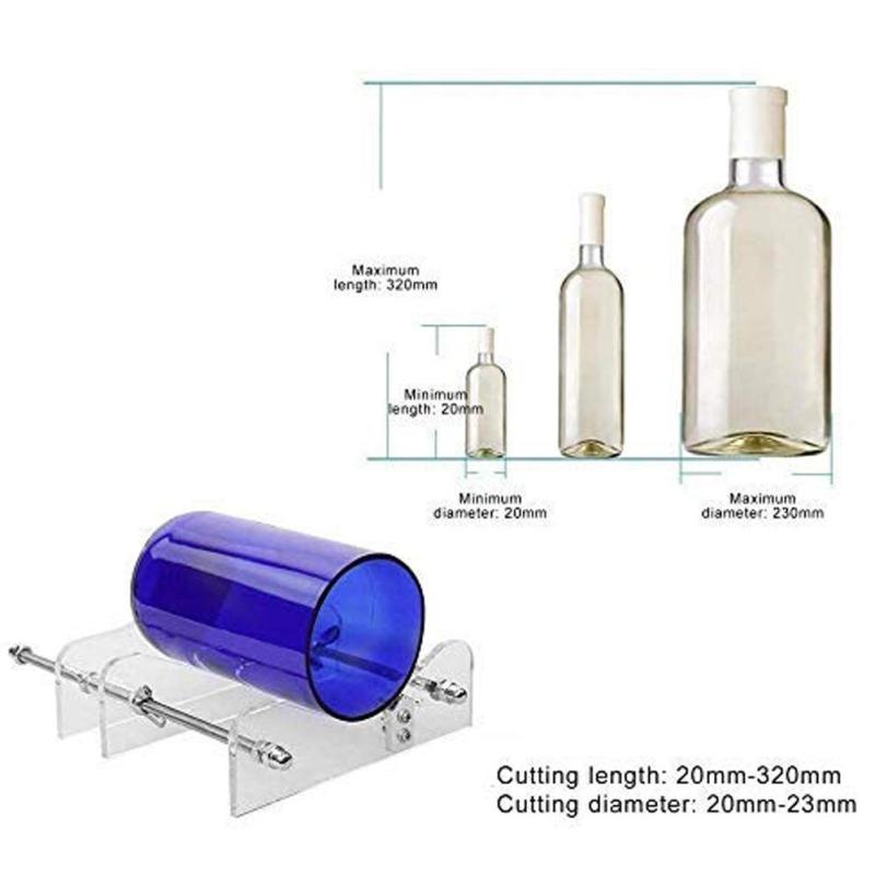 Máquina cortadora de botellas de vidrio, herramienta para cortar botellas de vino, cerveza, arte DIY hecho a mano