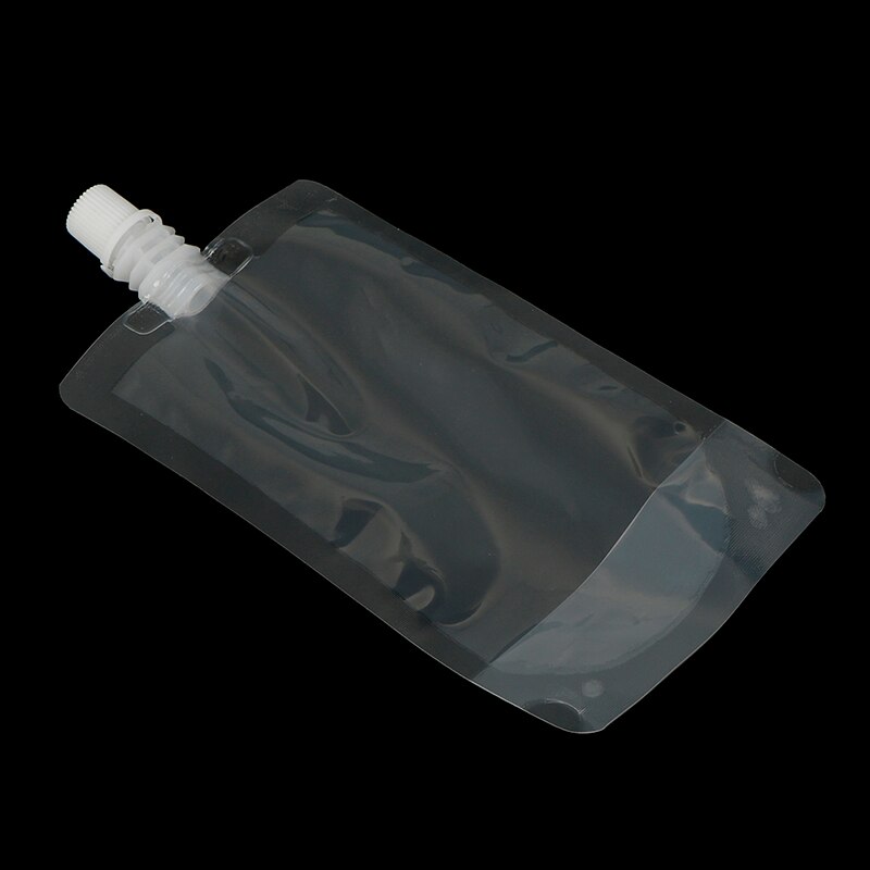 Bolsa de plástico transparente para bebidas y zumo, frasco transparente de succión para líquidos frescos, bolsillo de embalaje, 10 Uds., 200ml